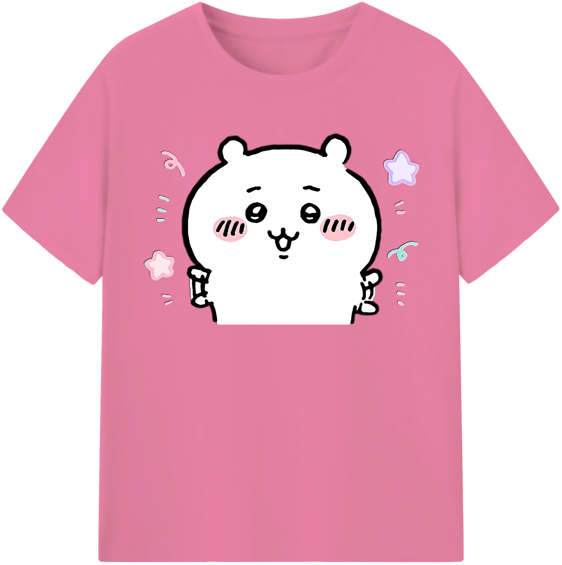 （画像用） ちいかわ ちいかわ Chii-kawa chiikawa 綿100％半袖Tシャツ（フロントプリント）